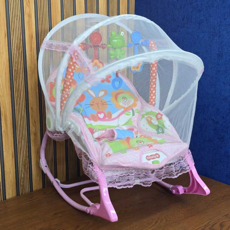 Baby Toddler Rocking Chair with Mosquito Net - Image 2